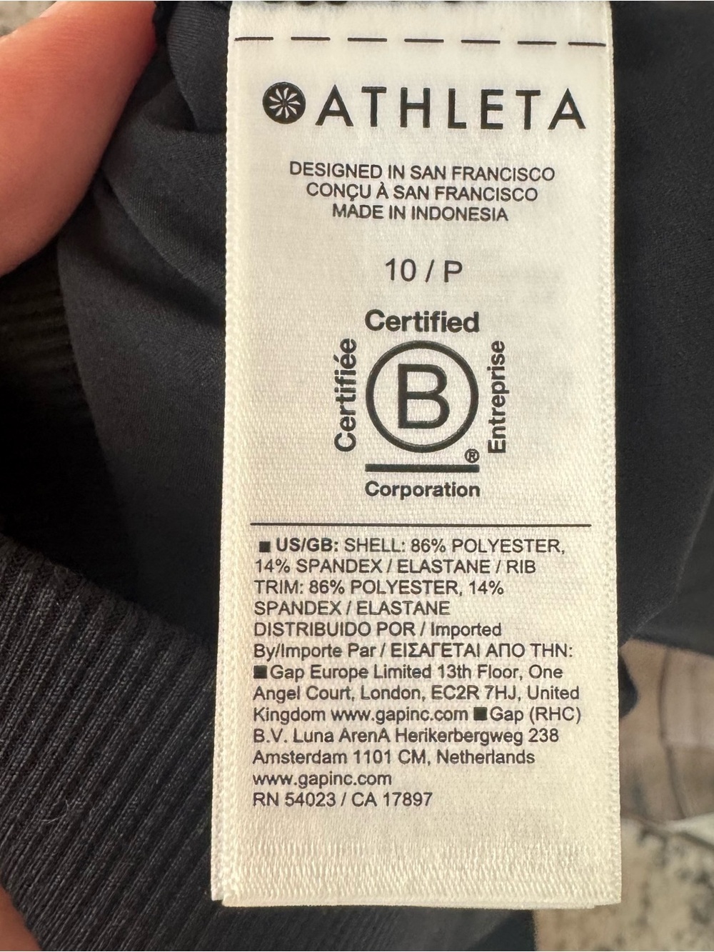 NWT Athleta Women's 10 P Black Brooklyn Jogger Pockets New $99 719517 Stretch - Picture 7 of 10